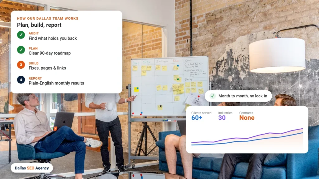 About Dallas SEO Agency: how our Dallas SEO team plans, builds and reports