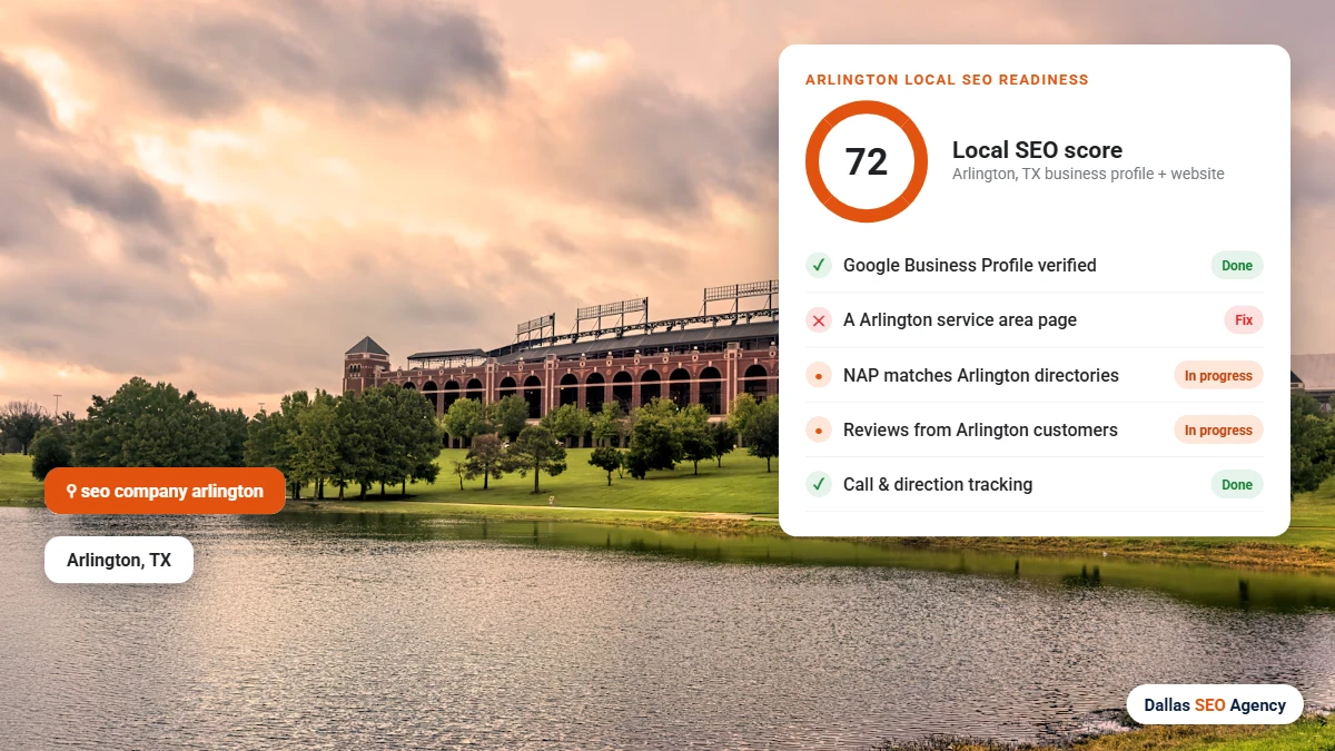 SEO Agency Arlington local SEO readiness checklist for Arlington businesses