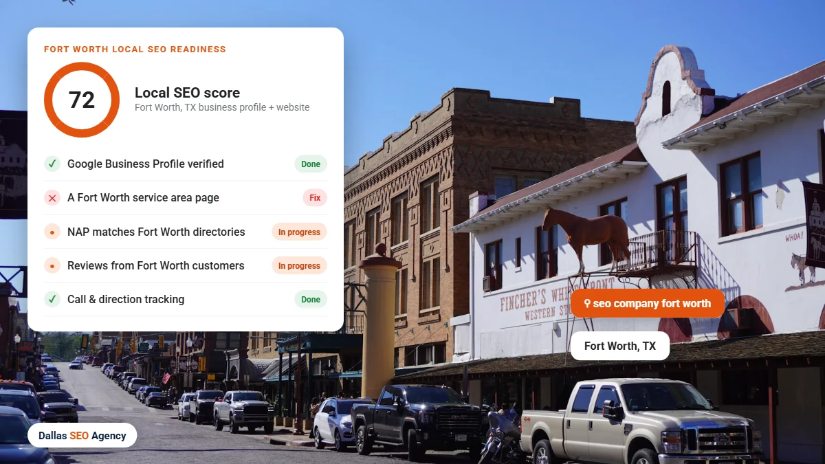 SEO Agency Fort Worth local SEO readiness checklist for Fort Worth businesses